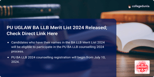 PU UGLAW BA LLB Merit List 2024 Released; Check Direct Link Here